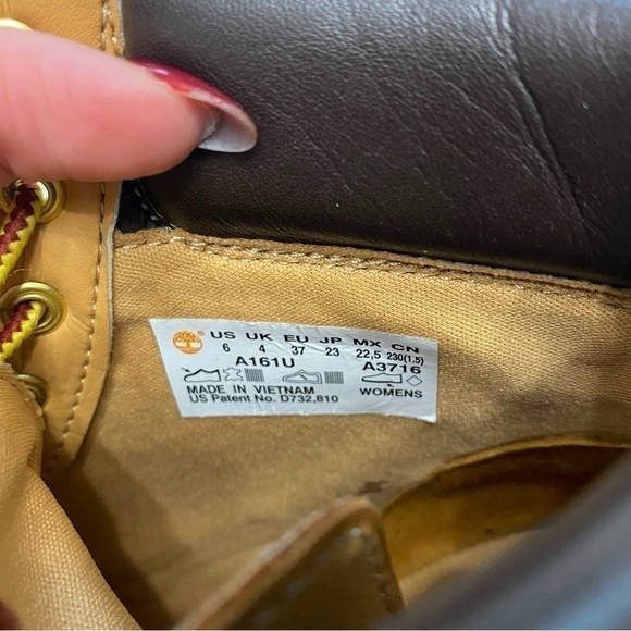 Timberland Keeley field 6 inch boot yellow nubuck size 6 - Picture 11 of 12